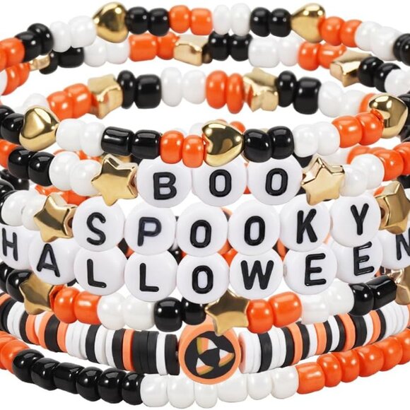 Jocbean Independence Day Halloween Bracelets Stackable Bracelet for Women Handma - Picture 1 of 6